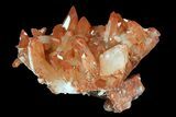 Natural, Red Quartz Crystal Cluster - Morocco #88922-2